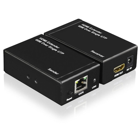 Quest Technology International HDMI Extender Over Single Cat5E/6 Cable HDI-5160